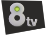 Logotipo de 8TV entre Septiembre/2012 y Septiembre/2015