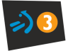 Logotipo de ETB 3 entre Septiembre/2010 y Septiembre/2015