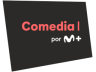 Logotipo de Comedia por M+ entre Enero/2022 y Julio/2023 Logotipo de Comedia por M+ entre Enero/2022 y Julio/2023
