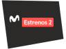 Logotipo de Movistar Estrenos 2 entre Julio/2021 y Enero/2022