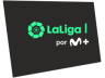 Logotipo de LaLiga por M+ entre Enero/2022 y Septiembre/2022